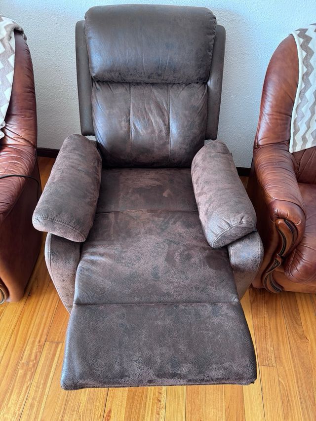 Sofá reclinable eléctrico