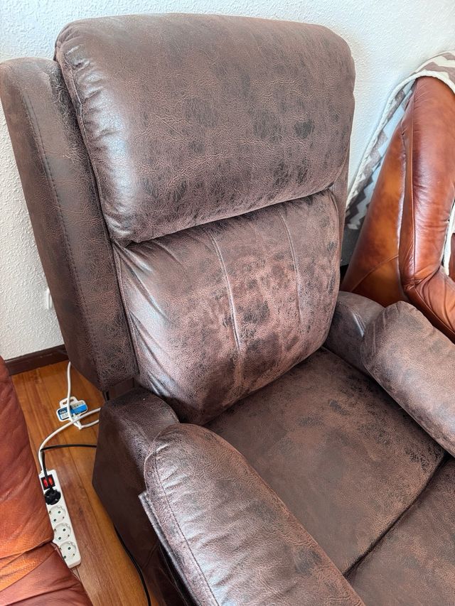 Sofá reclinable eléctrico