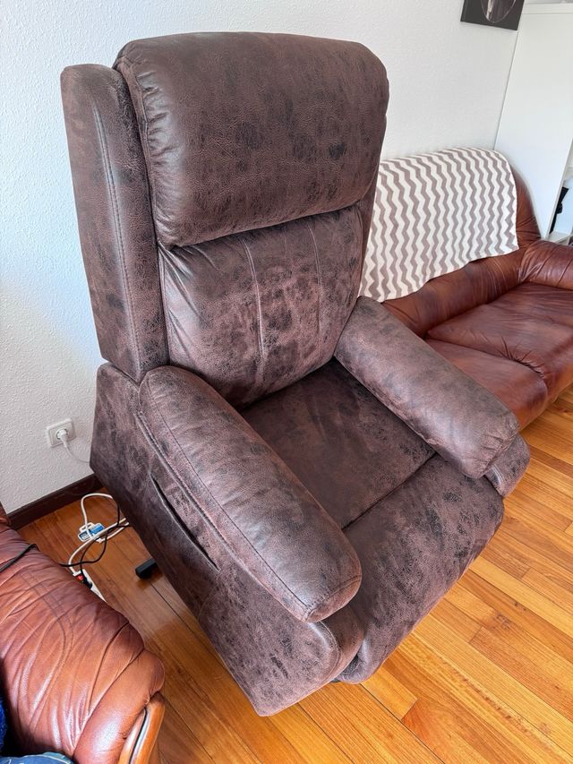 Sofá reclinable eléctrico