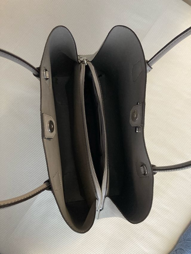 Bolso tote de piel gris Michael Kors