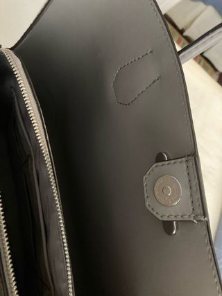 Bolso tote de piel gris Michael Kors