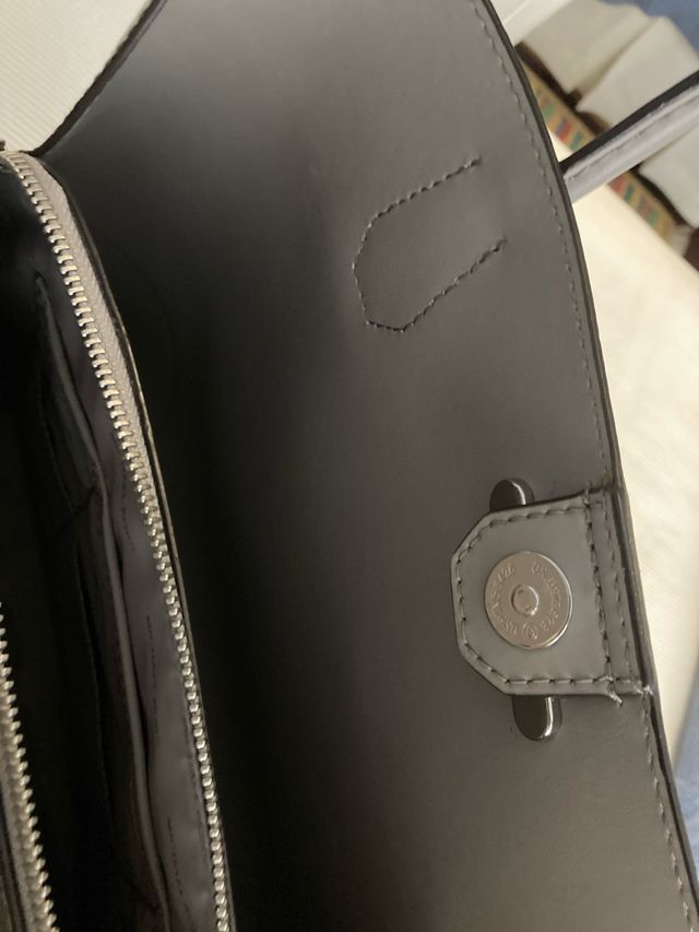 Bolso tote de piel gris Michael Kors