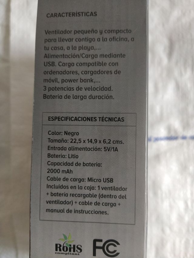 Ventilador de cuello nuevo