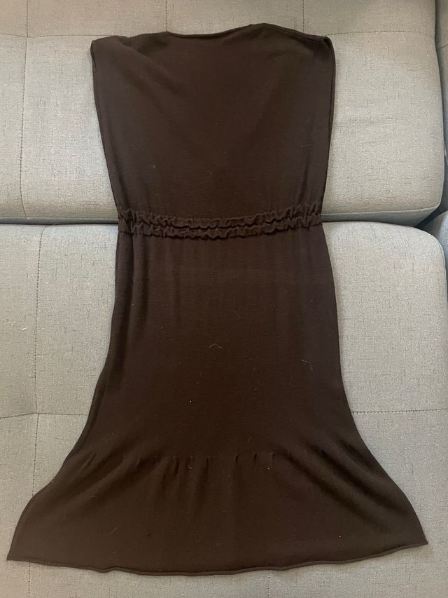 Vestitino nero sbracciato invernale