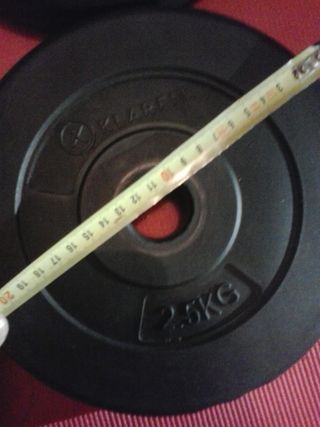 ✅ 28MM-30MM 4 DISCOS DE 2.5KG DE 30MM  KLARFIT