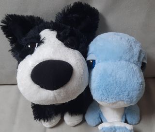 Peluche cane e delfino