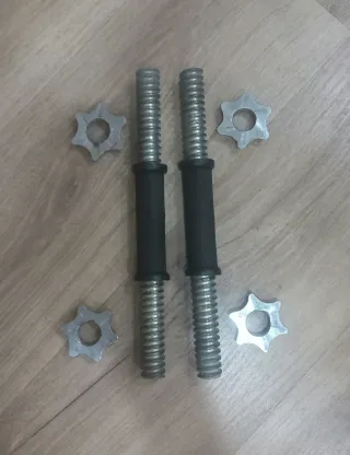 BARRAS 2 MANCUERNAS DE 25MM ENGOMADAS + 4 CIERRES