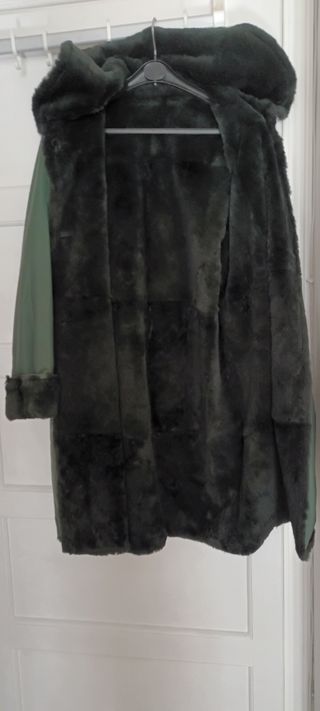 Cappotto "Piazza Pitti"impermeabile con pelliccia