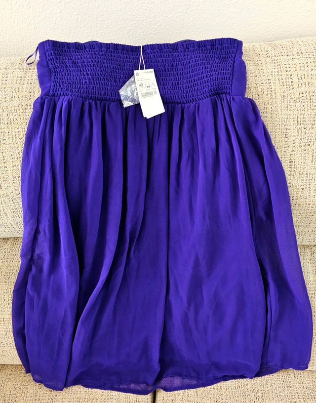 Vestido azul corto fiesta