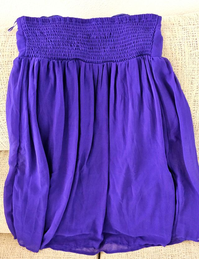 Vestido azul corto fiesta