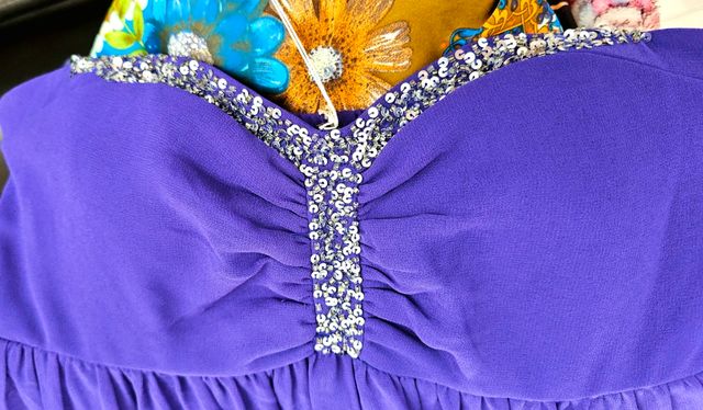 Vestido azul corto fiesta