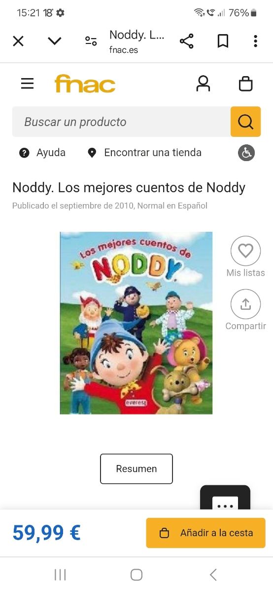 Los mejores cuentos de Noddy (Spanish Edition)