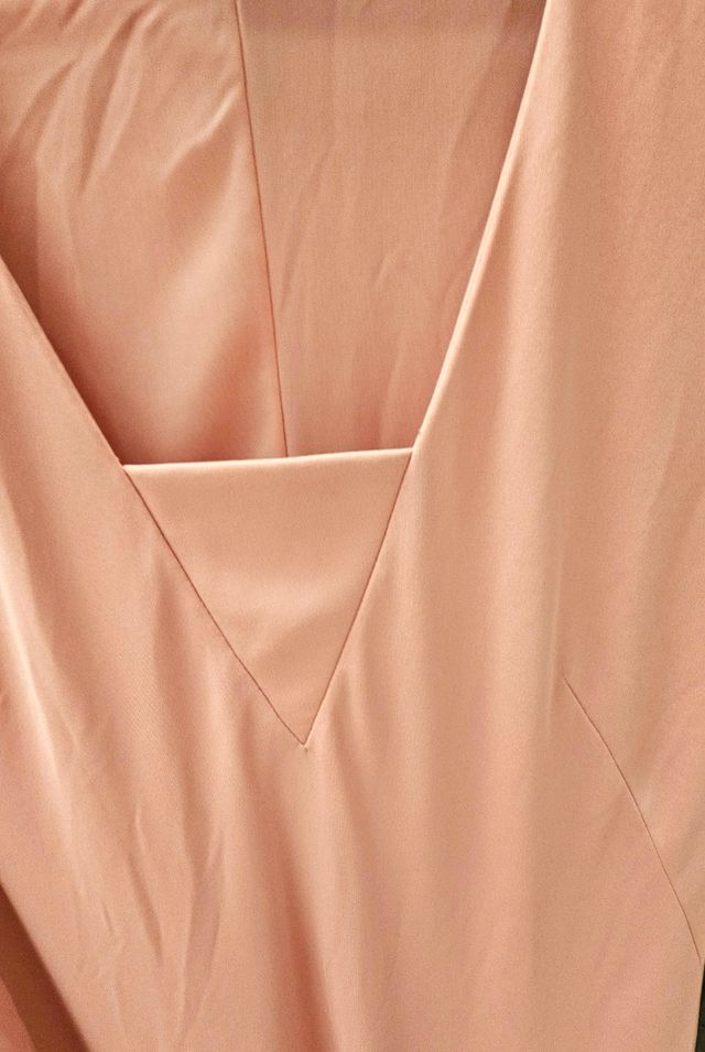 Vestido cóctel salmón