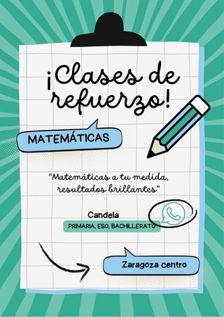 Refuerzo escolar de Matematicas