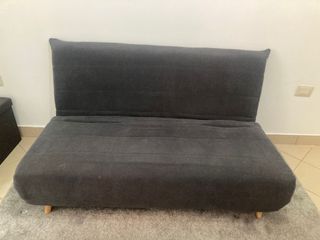 Divano Letto MaisonDuMonde Grigio Scuro (Grafite) 