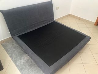 Divano Letto MaisonDuMonde Grigio Scuro (Grafite) 