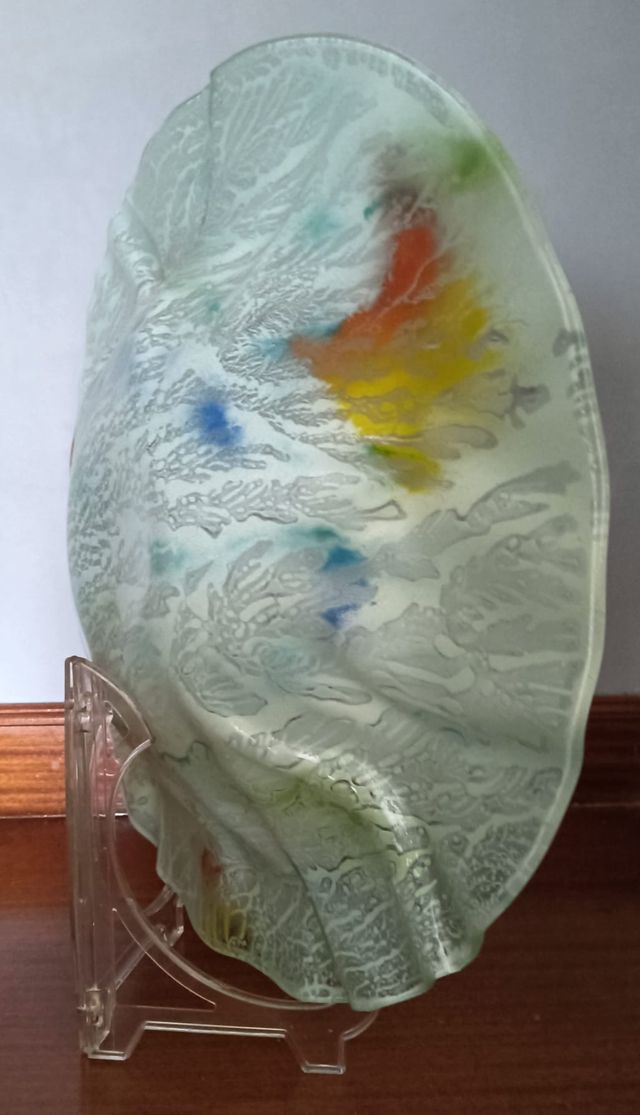 Piastra in vetro decorativa e funzionale