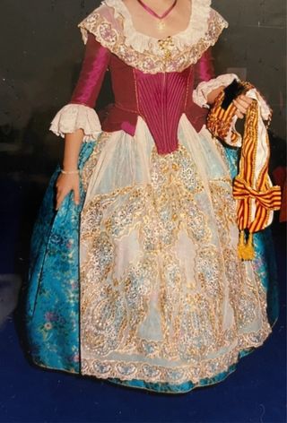 Traje fallera + 2 corpiños de niña + zapatos