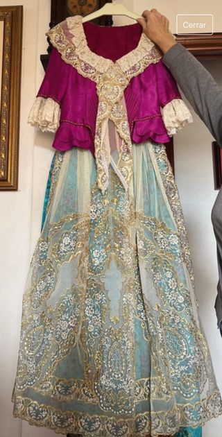 Traje fallera + 2 corpiños de niña + zapatos