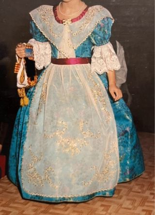 Traje fallera + 2 corpiños de niña + zapatos