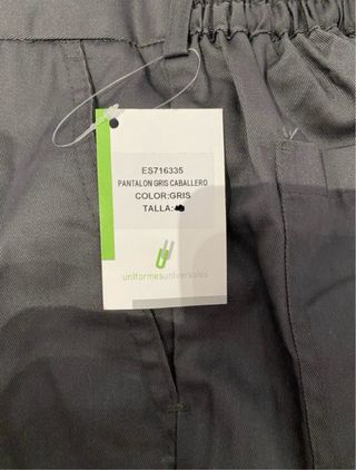 Pantalones de caballero grises de trabajo NUEVOS