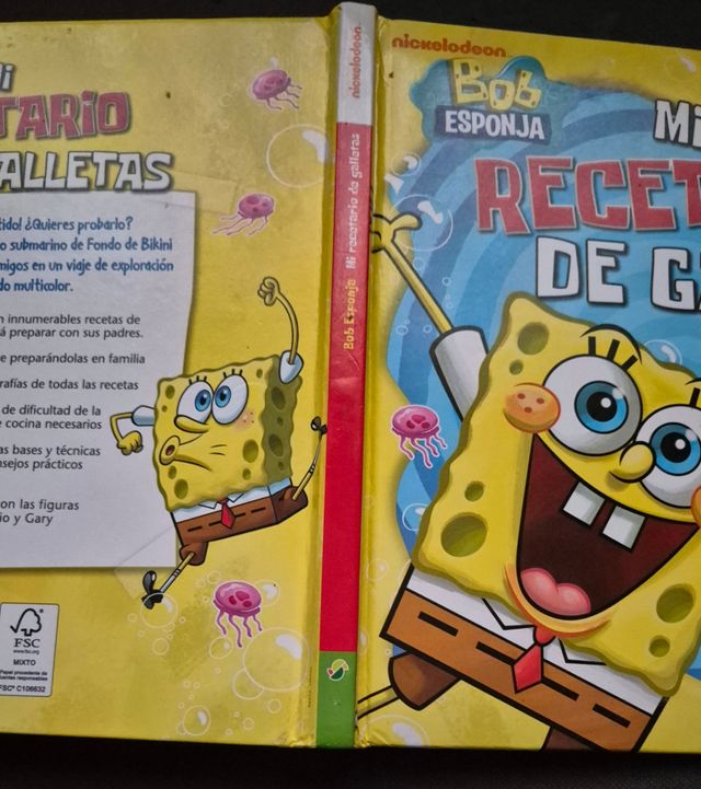 Bob Esponja Mi recetario de galletas