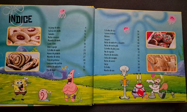 Bob Esponja Mi recetario de galletas