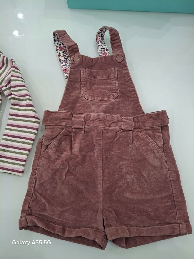 Set salopette-maglietta bimba 18-24mesi 