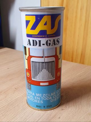 Lata aditivo aceite motor antigua