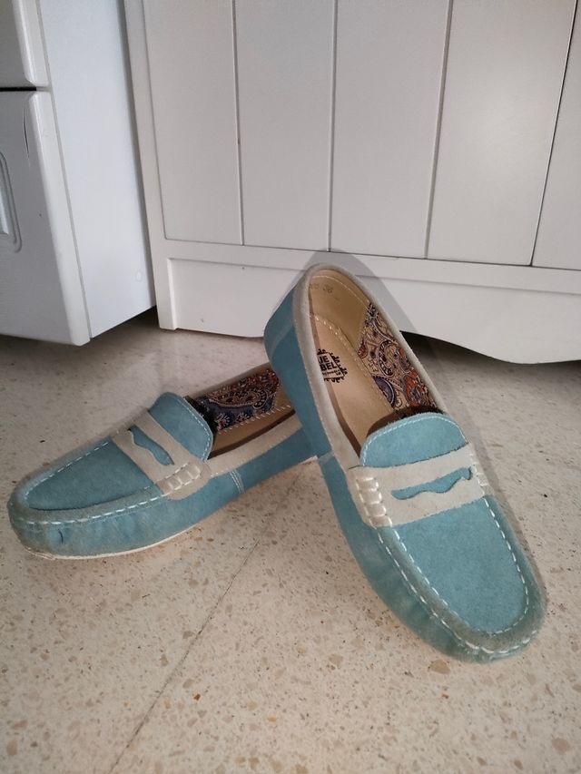 Mocasines de piel de niño