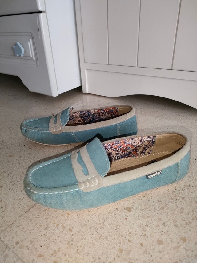 Mocasines de piel de niño