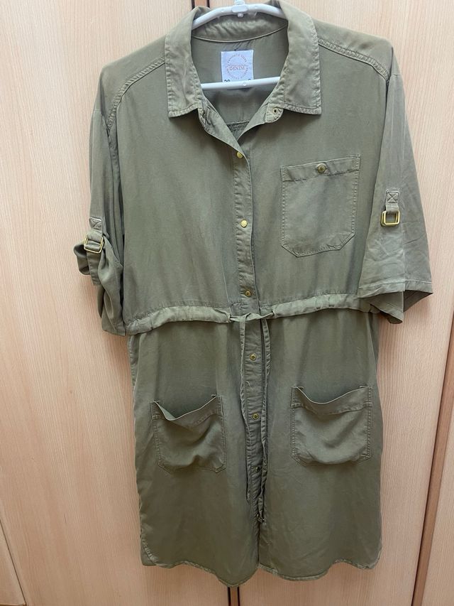 Vestido verde militar talla unica