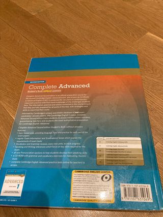Libro Cambridge English Complete Advanced