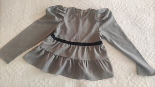Blusa cuadro Vichy negro S/M 