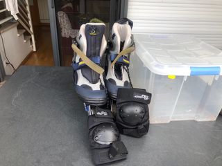 Patines y rodilleras