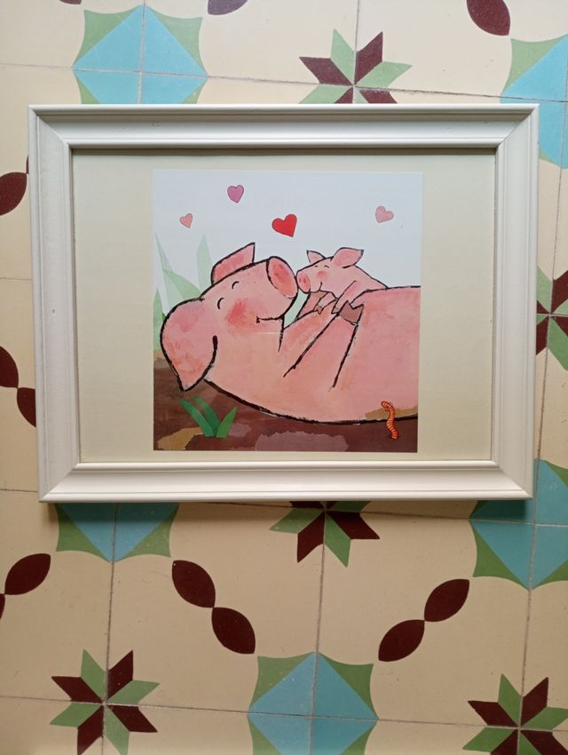 Marcos blancos de madera