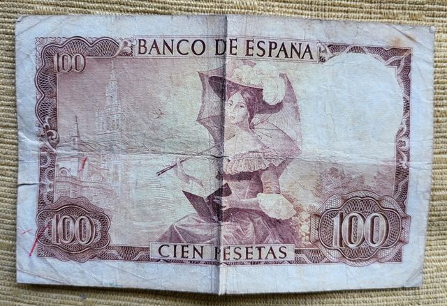Billete 100 pesetas año 1965