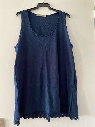 Camiseta tirantes - Azul
