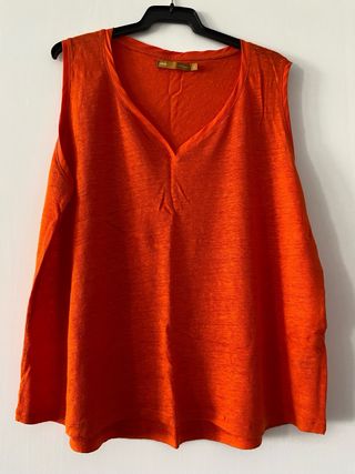 Camiseta tirantes - naranja - Zendra