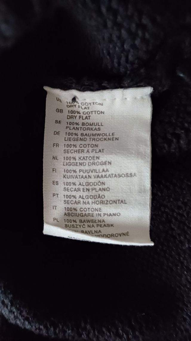 Jersey hombre negro de H&M, talla L