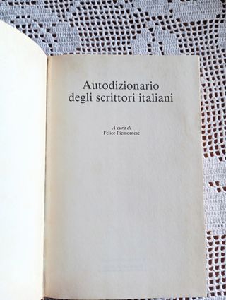 Autodizionario degli scrittori italiani, vintage 