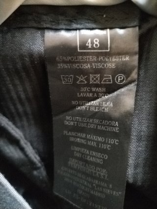 Traje hombre