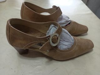 Zapato tacon piel mujer pitillo T 37