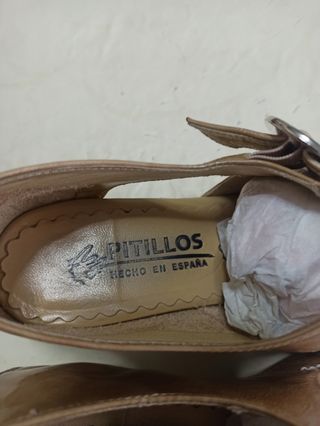 Zapato tacon piel mujer pitillo T 37