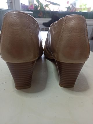Zapato tacon piel mujer pitillo T 37