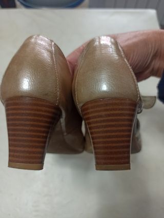 Zapato tacon piel mujer pitillo T 37