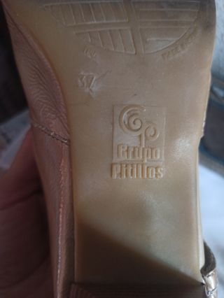 Zapato tacon piel mujer pitillo T 37