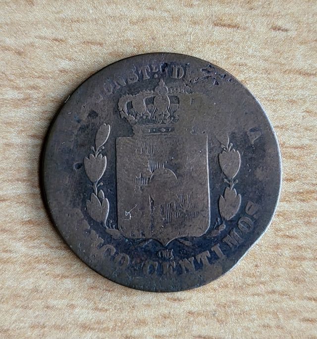 Moneda 5 céntimos 1878