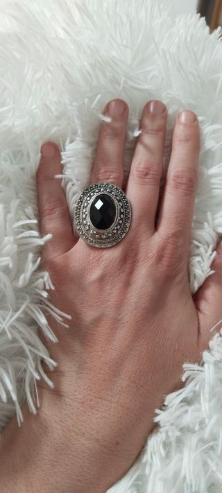 Anillo piedra negra 