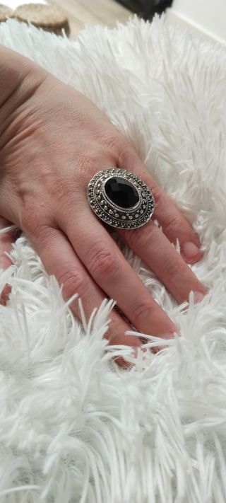 Anillo piedra negra 